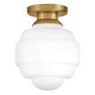 Lark 84323LCB Penny Flush Mount in Lacquered Brass