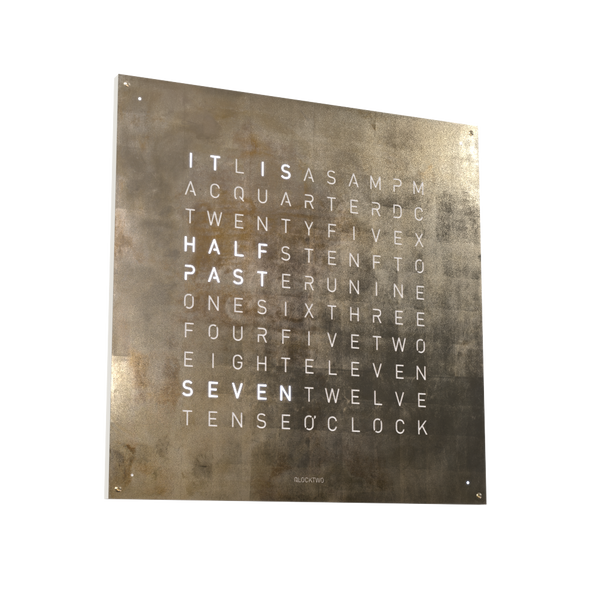 QLOCKTWO EARTH 90 Édition Créateur Argent et Or