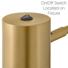 Applique murale articulée Lark 84620LCB Casey en laiton laqué