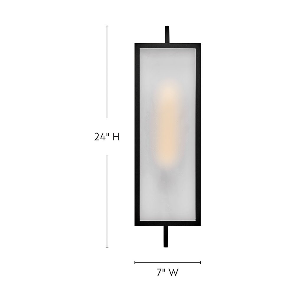 Lanterne murale Halden Lark 82075BK, noire