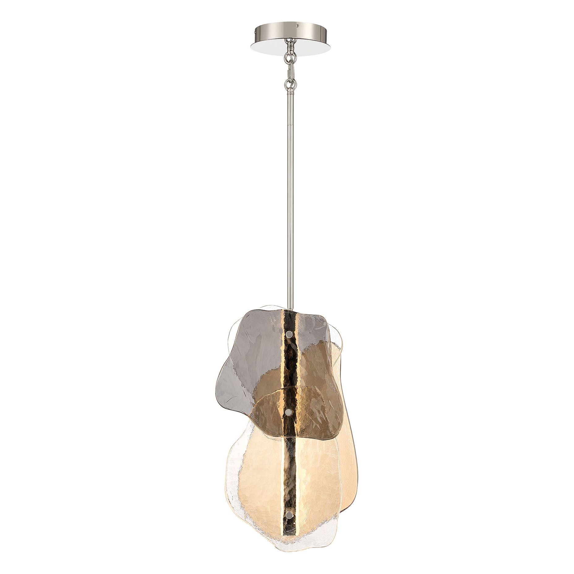Europhase 50464-012 Grotto LED Suspension en nickel poli