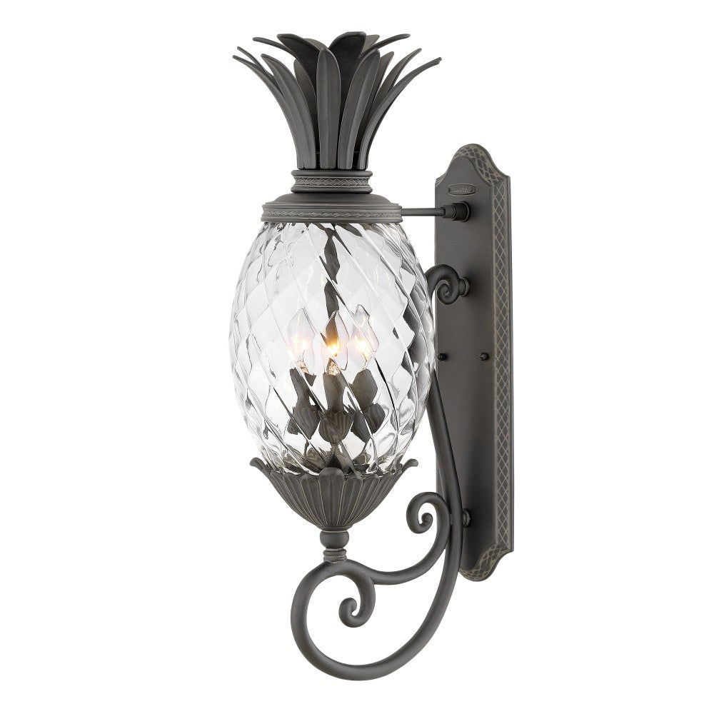 Lanterne murale Hinkley Lighting 2124MB Plantation, coloris Museum Black