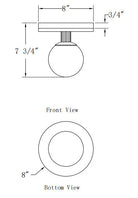 Eurofase 50187-010 Carnagie LED Plafonnier en laiton antique