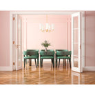 Lark 83715DA Honey Chandelier in Distressed Brass