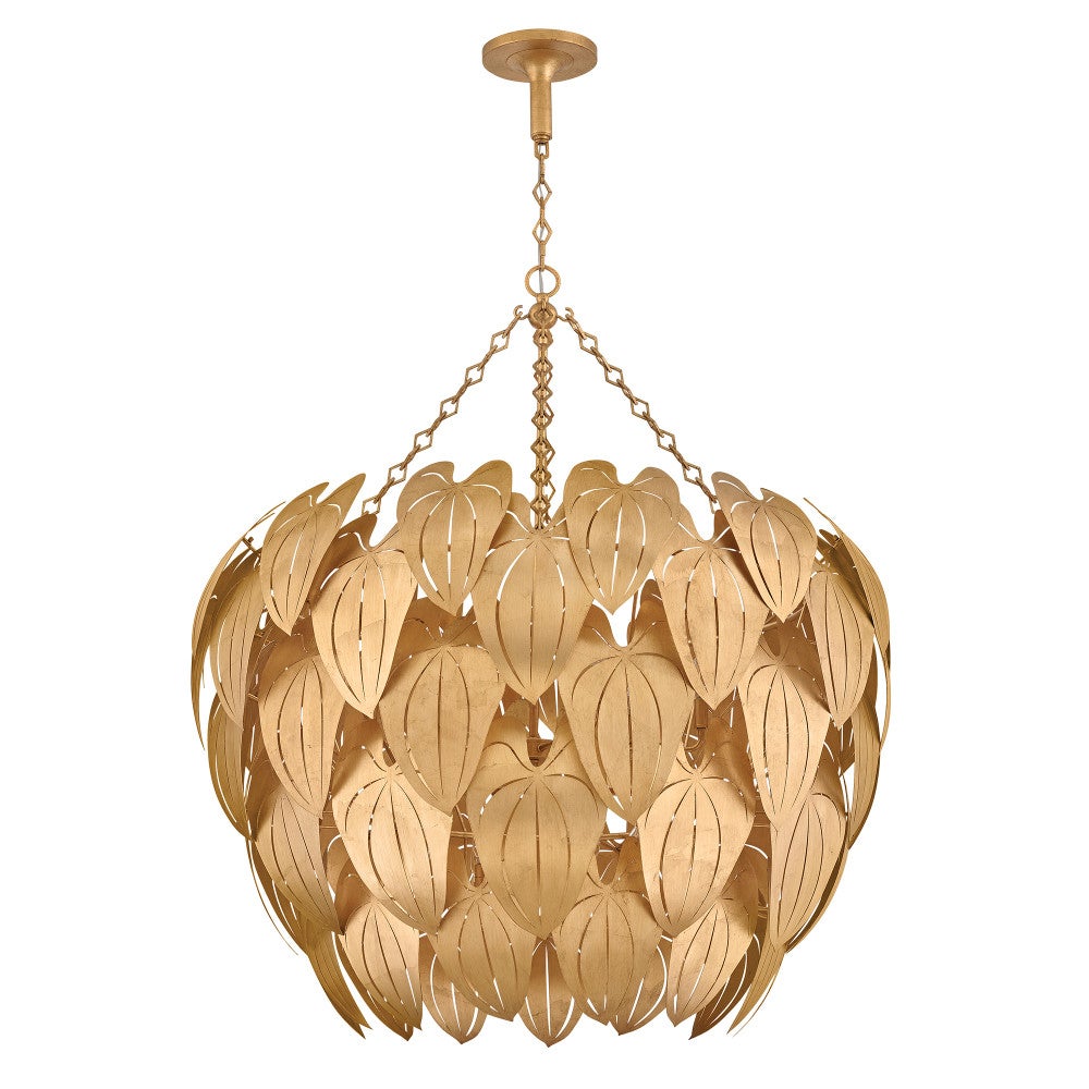 Fredrick Ramond FR47168DA Camille Botanique Suspension en laiton vieilli