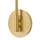 Lark 84480LCB-BK Ledger Articulating Sconce in Lacquered Brass with Black accents