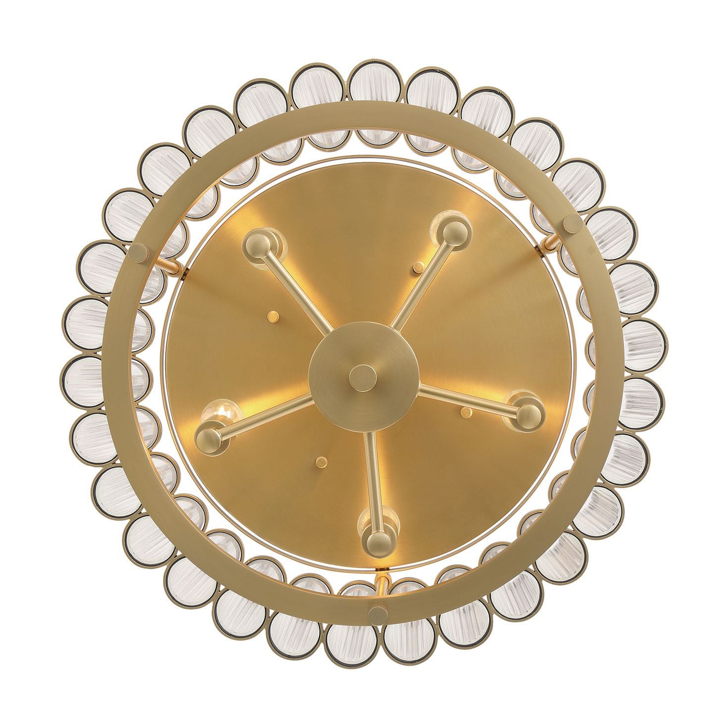 Europhase 49185-010 Glasbury LED Plafonnier en or