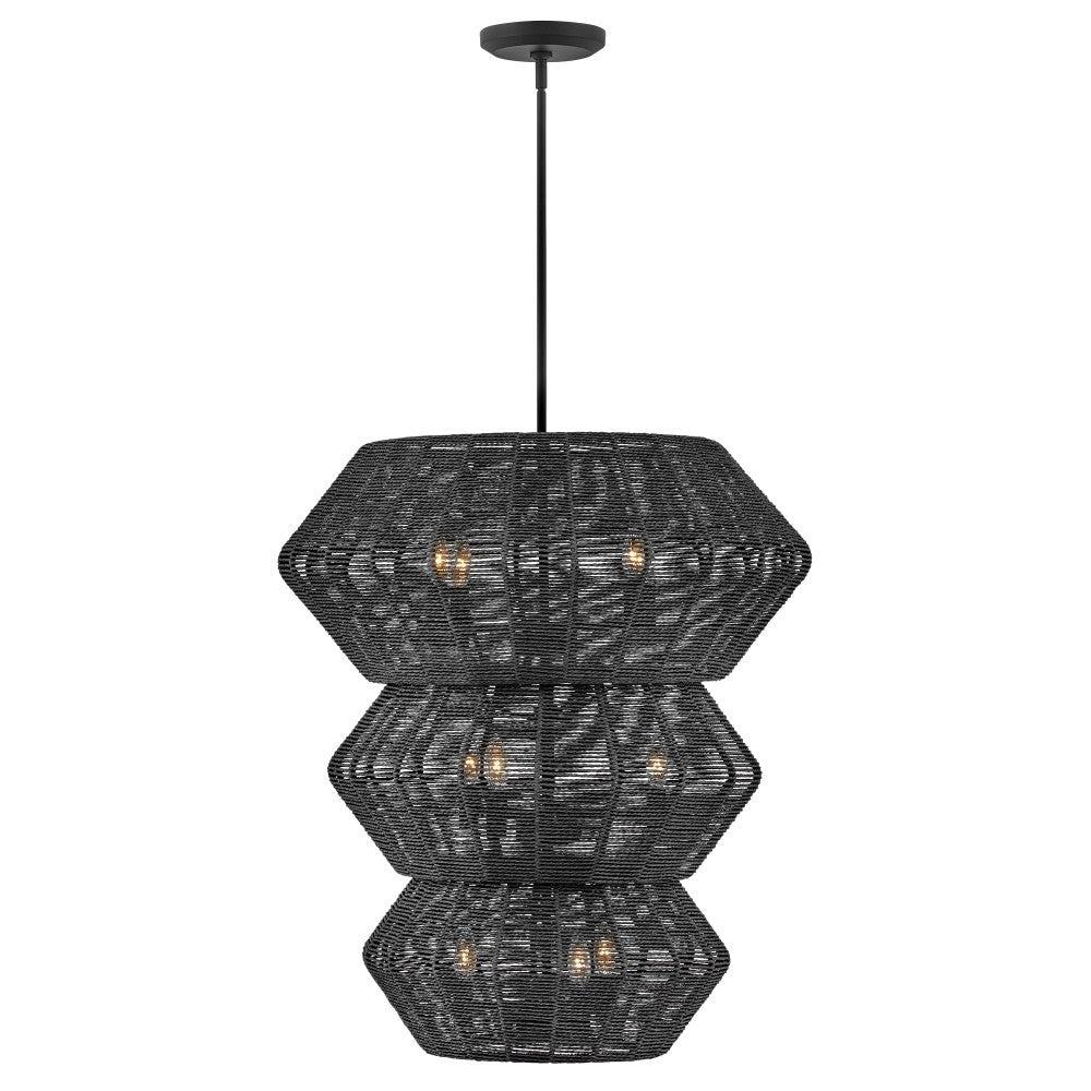 Hinkley Lighting 40388BLK Luca Multi Tier Chandelier in Black