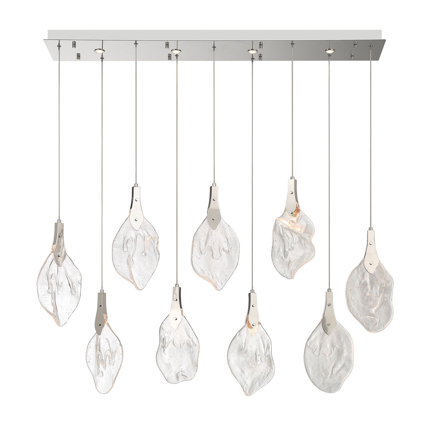 Eurofase 50103-010 Jateo LED Linéaire Suspendu en nickel poli
