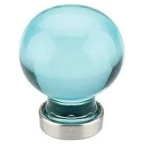 Bristol Crystal Knob - Cyan