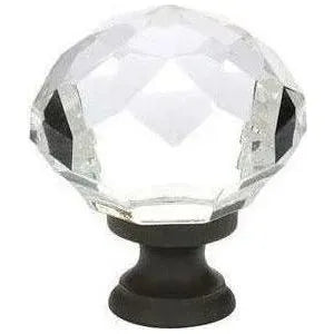 Emtek - Diamond Crystal Knob - 86003US10B | Montreal Lighting & Hardware