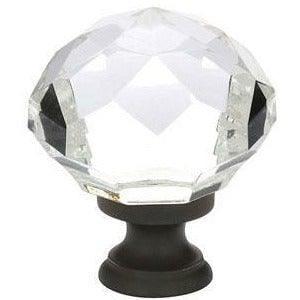 Emtek - Diamond Crystal Knob - 86003US10B | Montreal Lighting & Hardware