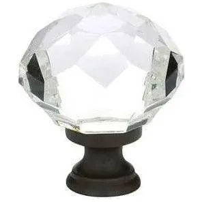 Emtek - Diamond Crystal Knob - 86003US19 | Montreal Lighting & Hardware