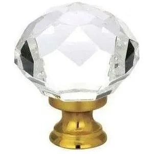 Emtek - Diamond Crystal Knob - 86003US7 | Montreal Lighting & Hardware