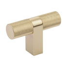 Emtek - Emtek Select Bar Cabinet TKnob Knurled Bar - 86657.RCBUS4.KNUS4 | Montreal Lighting & Hardware