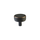 Emtek - Emtek Select Cabinet Knob Knurled Solid - 86655.CCKUS10B.KNKUS10B | Montreal Lighting & Hardware
