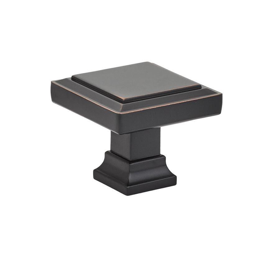 Emtek - Geometric Square Knob - 86295US10B | Montreal Lighting & Hardware