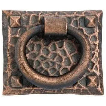 Emtek - Hammered Ring Pull - 86040US10B | Montreal Lighting & Hardware