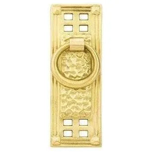 Emtek - Hammered Vertical Ring Pull - 86042US4 | Montreal Lighting & Hardware