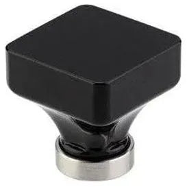 Lido Crystal Knob - Black