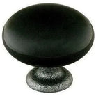 Emtek - Madison Knob with Wrought Steel Stem - Black - 86072SS | Montreal Lighting & Hardware