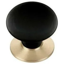 Emtek - Porcelain Knob with Base - Ebony - 86009US15A | Montreal Lighting & Hardware
