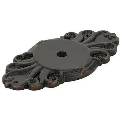 Emtek - Ribbon & Reed Back Plate for Knob - 86293US10B | Montreal Lighting & Hardware