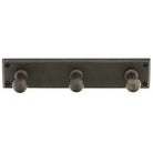 Emtek - Sandcast Bronze 3 Hooks with Rectangular Plate - 2307MB | Montreal Lighting & Hardware