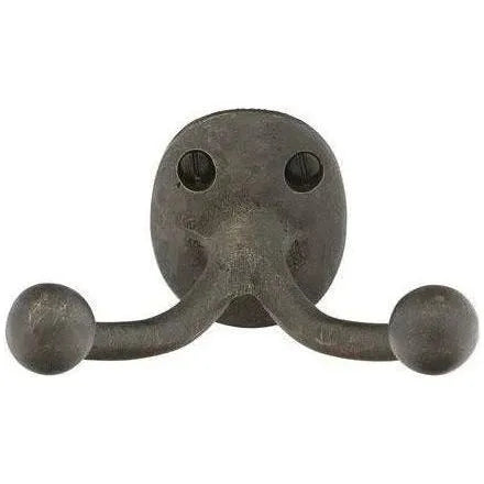Emtek - Sandcast Bronze Double Hook - 2306MB | Montreal Lighting & Hardware