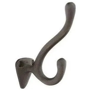 Emtek - Sandcast Bronze Robe Hook - 86106FB | Montreal Lighting & Hardware