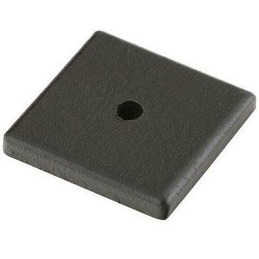 Emtek - Sandcast Bronze Square Back Plate for Knob - 86342FB | Montreal Lighting & Hardware