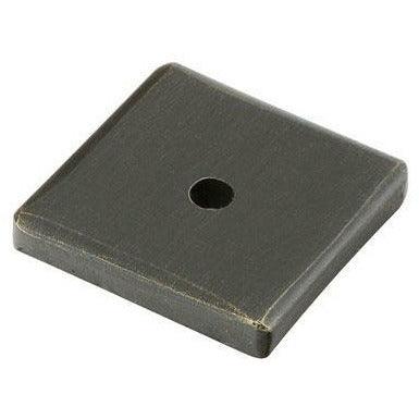 Emtek - Sandcast Bronze Square Back Plate for Knob - 86342MB | Montreal Lighting & Hardware