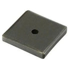 Emtek - Sandcast Bronze Square Back Plate for Knob - 86342MB | Montreal Lighting & Hardware