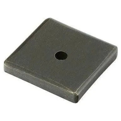 Emtek - Sandcast Bronze Square Back Plate for Knob - 86342FB | Montreal Lighting & Hardware