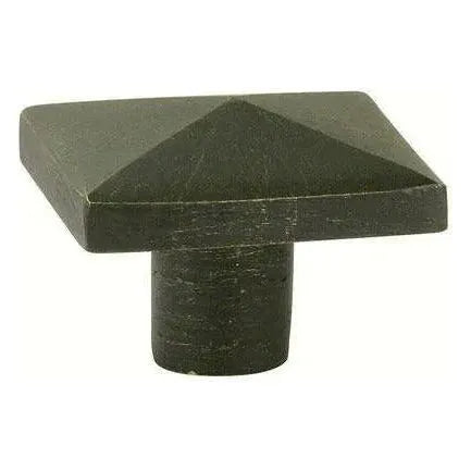 Emtek - Sandcast Bronze Square Knob - 86145MB | Montreal Lighting & Hardware