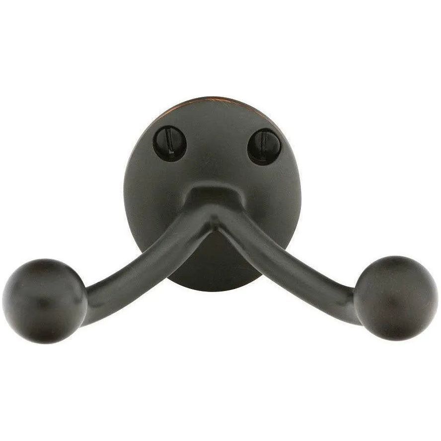 Emtek - Traditional Brass Double Hook - 2607US10B | Montreal Lighting & Hardware