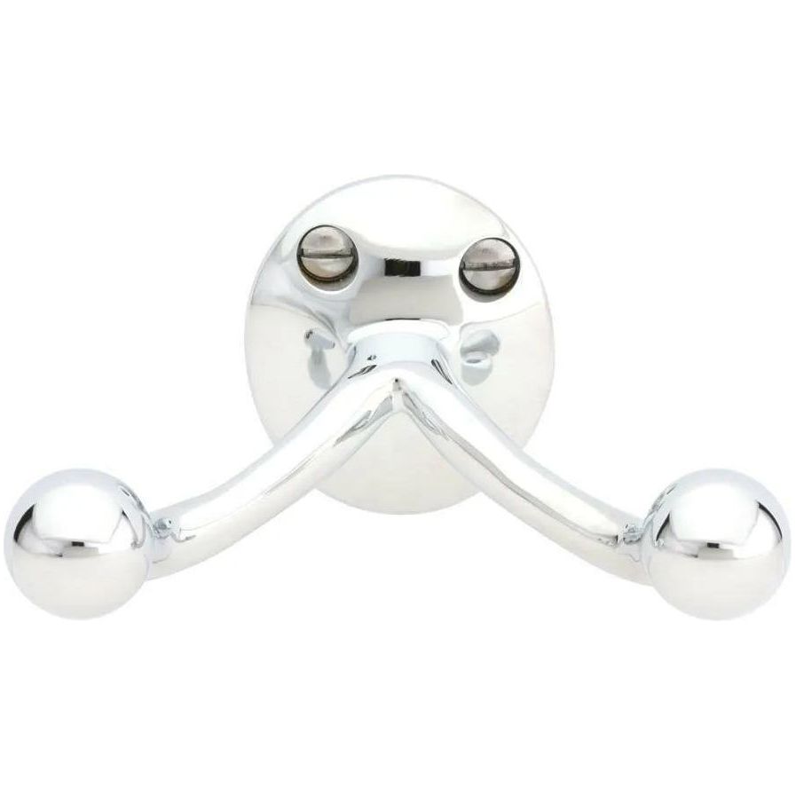 Emtek - Traditional Brass Double Hook - 2607US26 | Montreal Lighting & Hardware