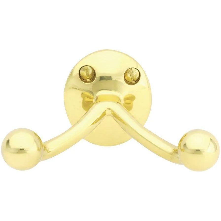 Emtek - Traditional Brass Double Hook - 2607US3 | Montreal Lighting & Hardware