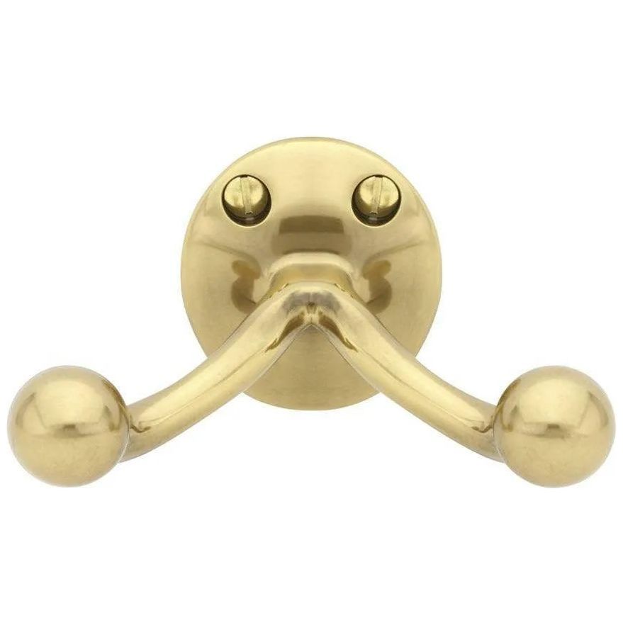 Emtek - Traditional Brass Double Hook - 2607US7 | Montreal Lighting & Hardware