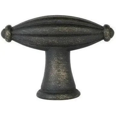 Emtek - Tuscany Bronze Fluted Finger Knob - 86227MB | Montreal Lighting & Hardware