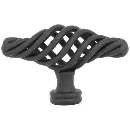 Emtek - Wrought Steel Bastogne Knob - 76017FB | Montreal Lighting & Hardware