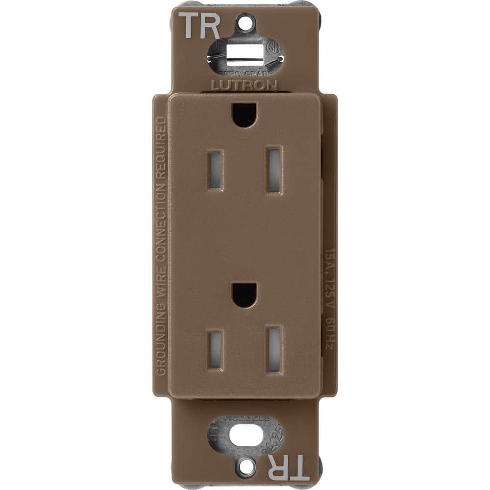 Lutron - Claro & Satin Colors 15A TR Receptacle - SCRS-15-TR-EP | Montreal Lighting & Hardware