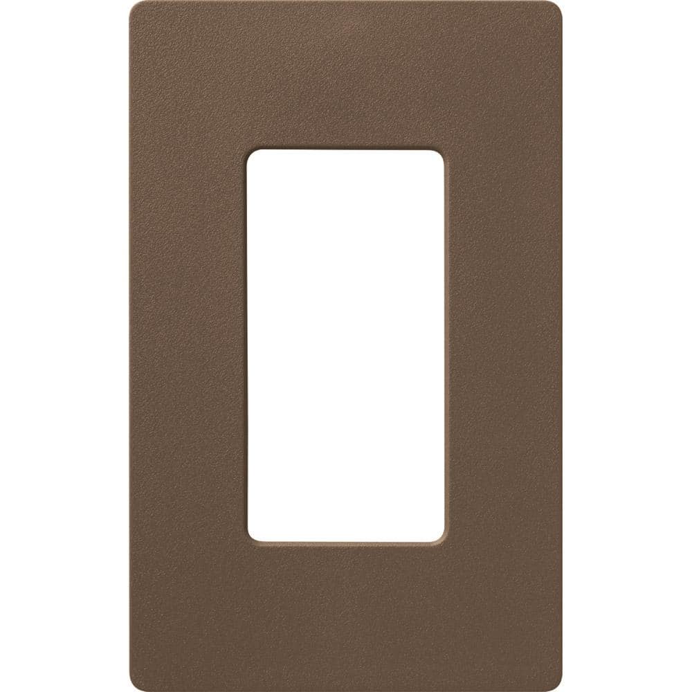 Lutron SC-3-EP Claro & Satin Colors Wallplate in Satin Espresso