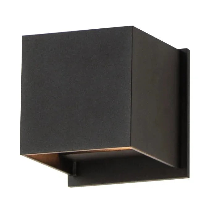 ET2 Lighting - Alumilux Cube LED Outdoor Wall Sconce - E41308-BK | Montreal Lighting & Hardware
