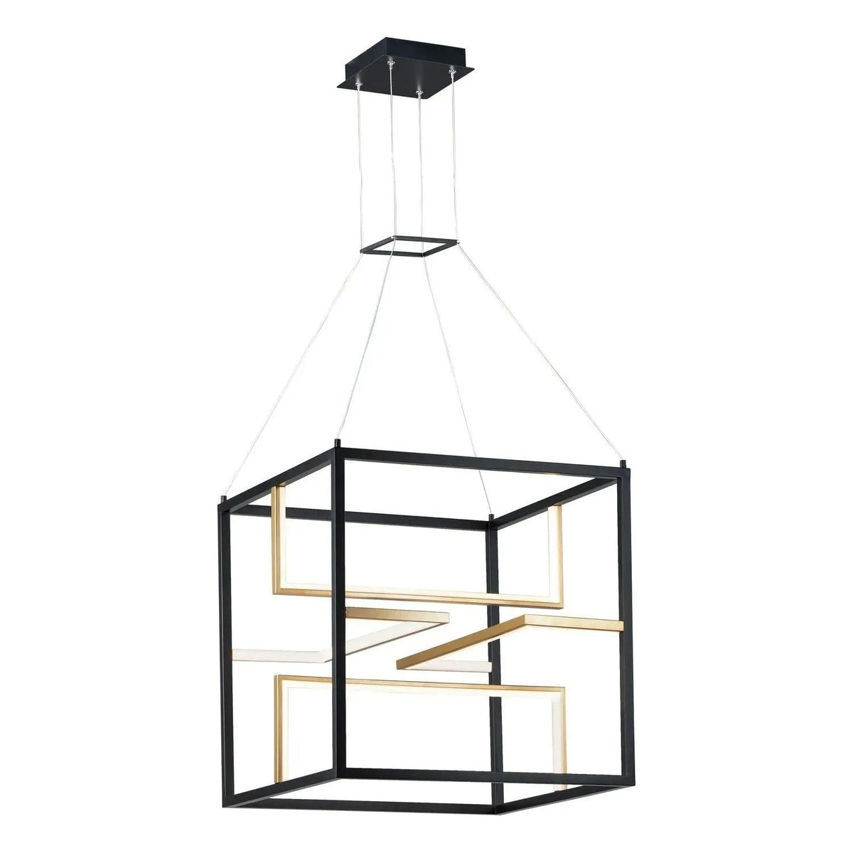 ET2 Lighting - Chamber LED Pendant - E21226-BKGLD | Montreal Lighting & Hardware
