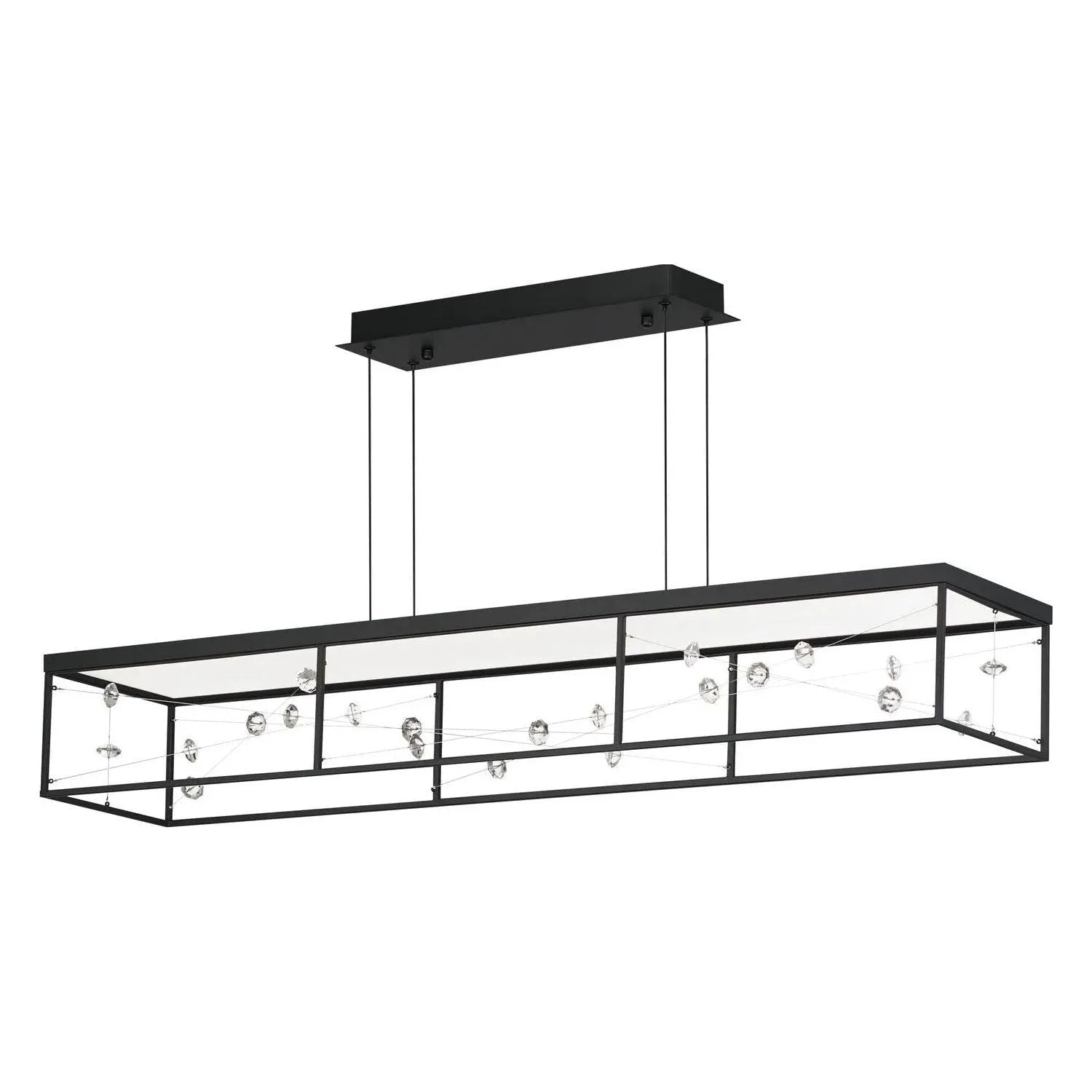 ET2 Lighting - Entanglement LED Linear Pendant - E21253-20BK | Montreal Lighting & Hardware