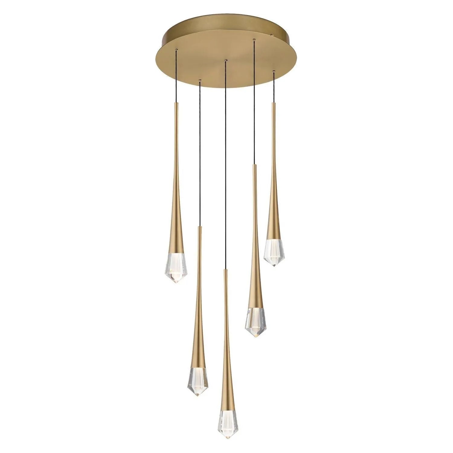 ET2 Lighting - Pierce LED Multi-Light Pendant - E24225-122GLD | Montreal Lighting & Hardware