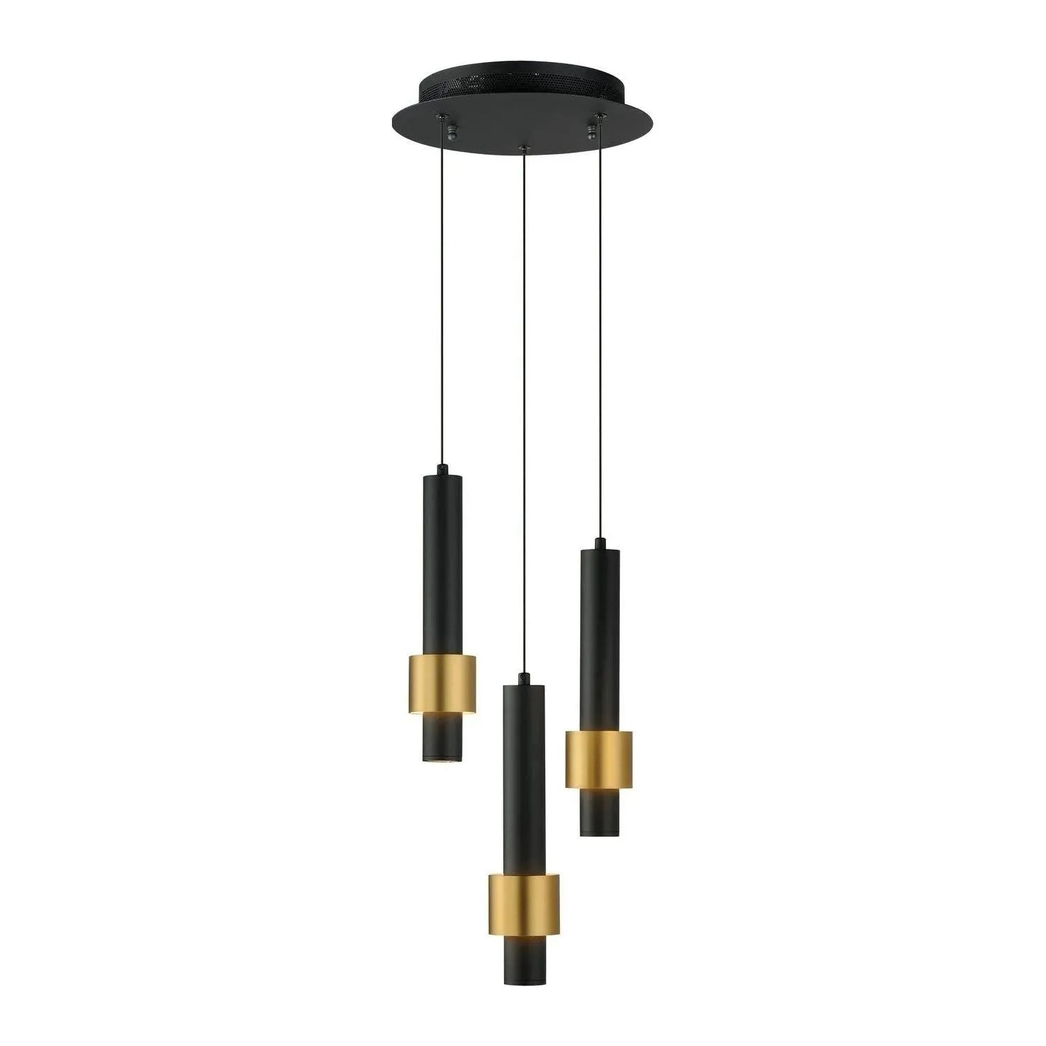 ET2 Lighting - Reveal LED Mini Pendant - E24751-BKGLD | Montreal Lighting & Hardware