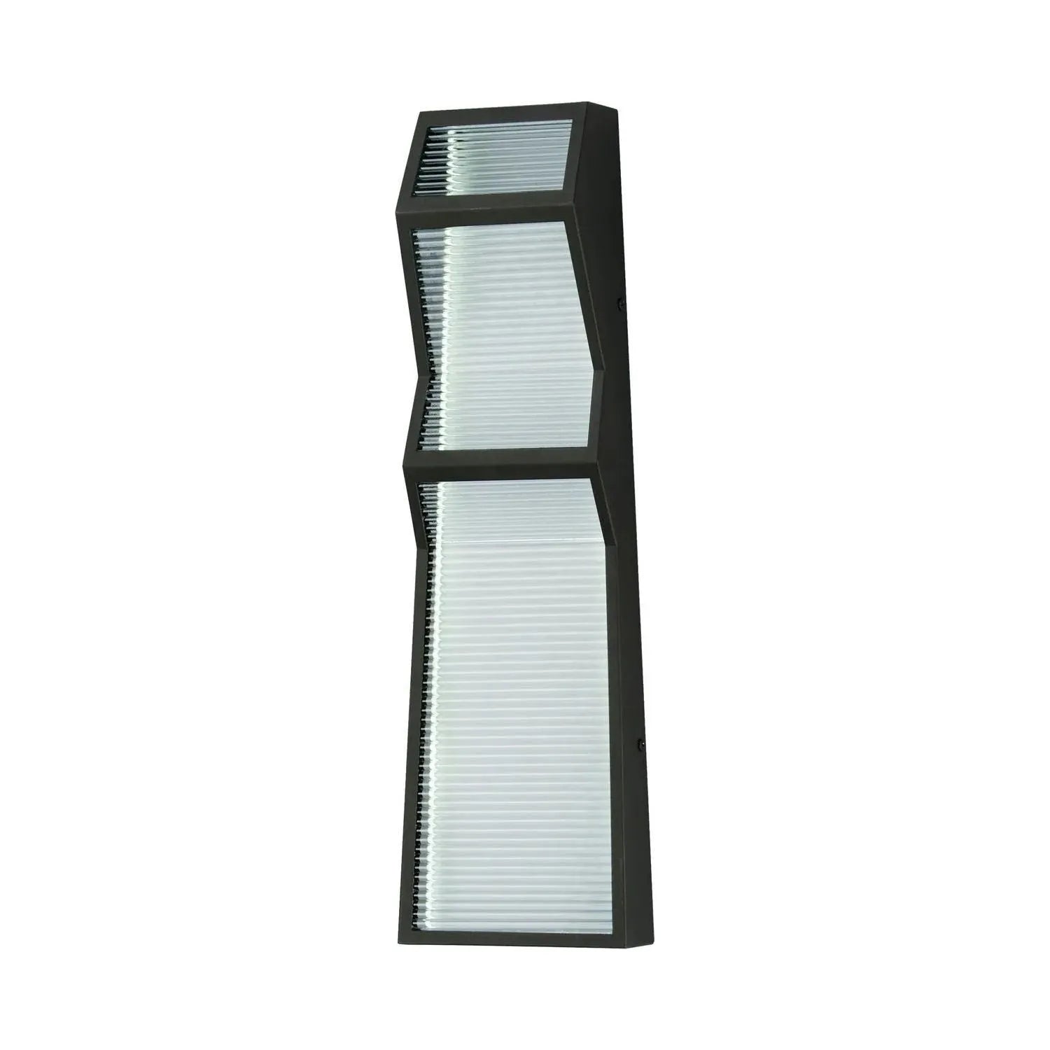 ET2 Lighting - Totem LED Zig-Zag Outdoor Wall Sconce - E30123-144BK | Montreal Lighting & Hardware