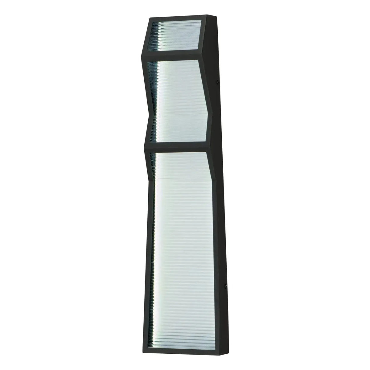 ET2 Lighting - Totem LED Zig-Zag Outdoor Wall Sconce - E30126-144BK | Montreal Lighting & Hardware